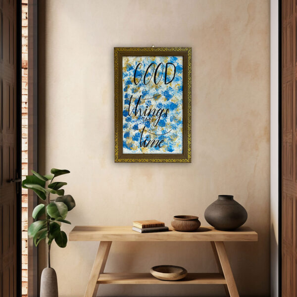 Decorative Wall Frame | Handmade MDF Board with Positive Quote – 23.5cm x 33.5cm