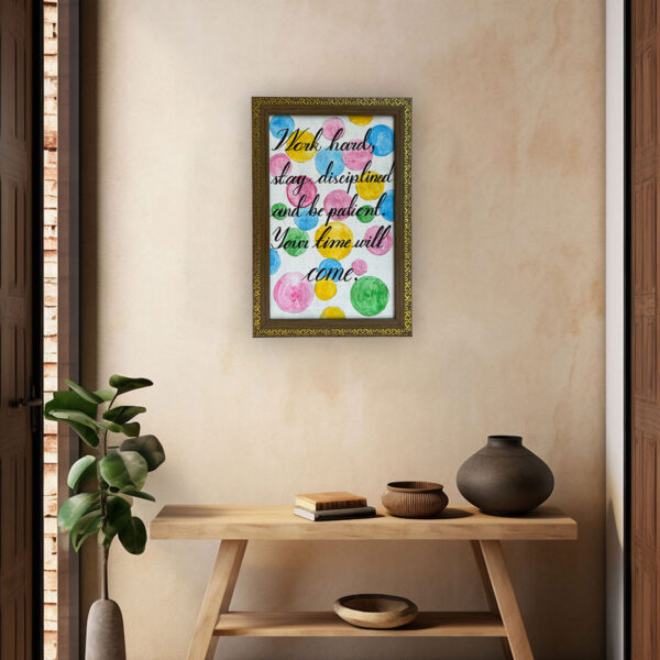 Positive Vibes Wall Frame | Handcrafted MDF Motivational Decor – 23.5cm x 33.5cm