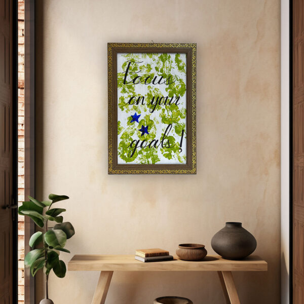 Handmade Quote Wall Frame | MDF Motivational Decor for Living Room – 23.5cm x 33.5cm
