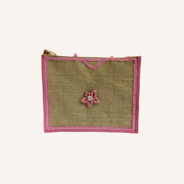 Eco Jute Tote Bag with Artistic Design – Handmade & Multipurpose Carry Bag