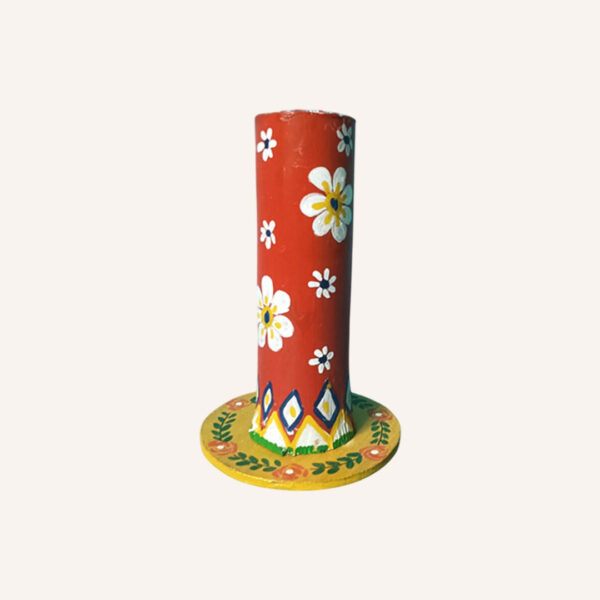 Traditional Painted Pen Organizer – Handmade & Decorative
