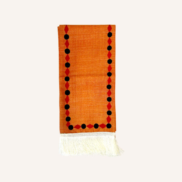 Cultural Event Stole – Shiny Satin Fabric for Institutional Felicitation