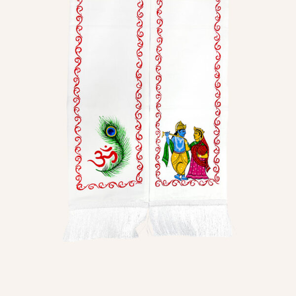Satin Scarf for Honoring – Handmade Finish for Traditional Events